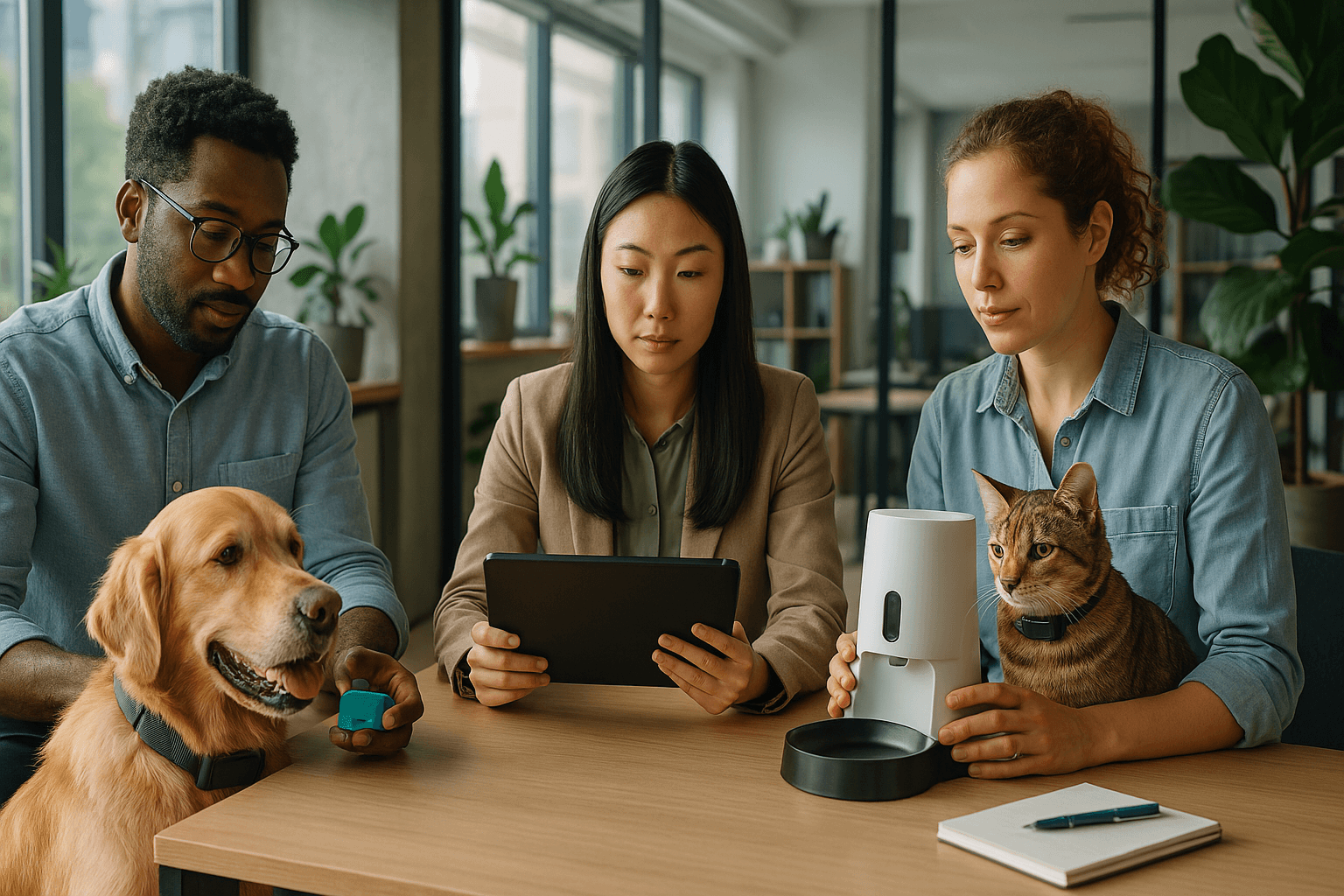 FindMyPetGadgets team of experts testing and reviewing pet gadgets